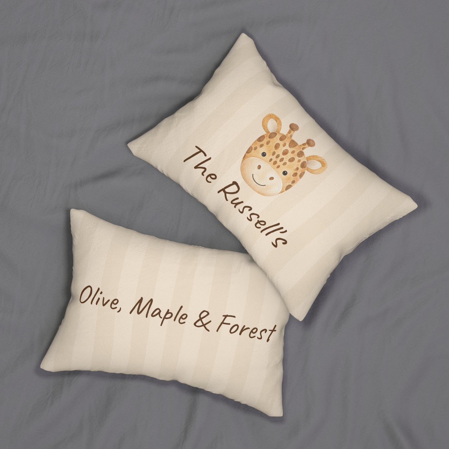 CardtoCozy snuggle stripe animal design pillow