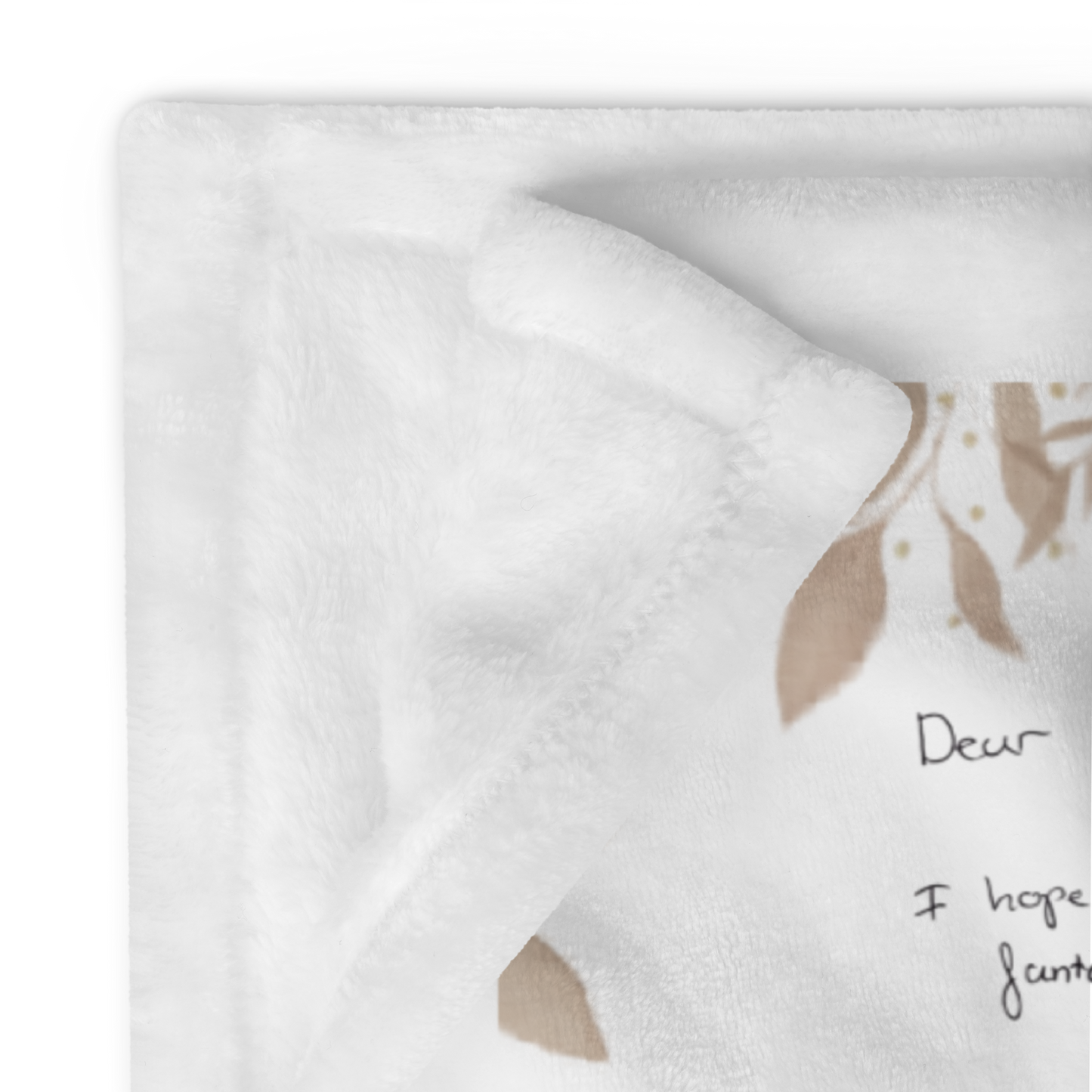 Medium CardtoCozy snuggle print/ personalised fleece blanket